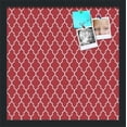thumbnail image 2 of PinPix 16x16 Custom Cork Bulletin Board Quarterfoil Red Poster Board Has a Fabric Style Canvas Finish, Framed in Quarterfoil Red, by ArtToFrames (PinPix-484), 2 of 6
