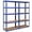 Blue, variant on Costway 2PCS 72'' Heavy Duty Storage Shelf Steel Metal Garage Rack 5 Level Adjustable Black