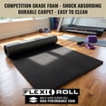 thumbnail image 3 of Dollamur 5'x10'x1-3/8" Gymnastics Mat, Black, Carpeted Mat for Tumbling and Cheerleading, FLEXI-Roll®, 3 of 6
