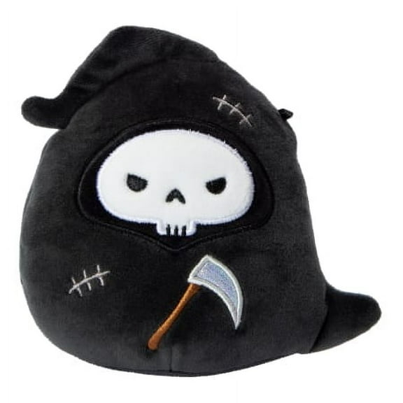 Squishmallows Official Kellytoys Plush 4.5 Inch Otto the Grim Reaper With Stitches New 2024 Halloween Edition Ultimate Soft Stuffed Toys