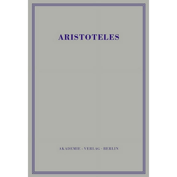 Werke, BAND 7, Eudemische Ethik, (Hardcover)