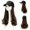 C, variant on Under 8$ Hot Sales Summer Sales Baseball Cap With Hair Extensions Synthetic Hair Attached Long Pear Roll Curly Adjustable Curly Hairpiece With Baseball Hat Cap Wig For Women F