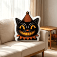 thumbnail image 4 of Halloween Pillow Pumpkin Ghost Shaped Throw Pillow, 15.74in Halloween Decorative Pillows, Pumpkin Pillows, Happy Halloween Decorations for Sofa Bed Couch Stuffed Gothic Party Outdoor Home Decorations, 4 of 11