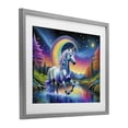 thumbnail image 2 of Stupell Industries Contemporary Rainbow Prism Unicorn Gray Framed Print Under Glass, 16 x 13, by Tabz Jones, 2 of 8