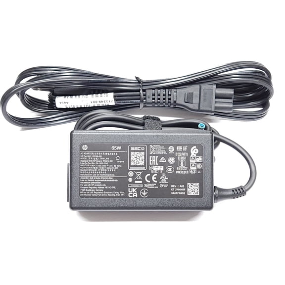 HP 65W Blue Tip ELITEBOOK 840 G3, HP 15-BS289WM AC Adapter