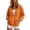 Orange, variant on Edvintorg Outerwear for Women Solid Color Long Sleeve Zip up Casual Jacket Hooded Coat with Pocket Woman Clothes Orange S-2XL