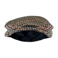 thumbnail image 2 of Mens Traditional Checked Tweed Flat Cap | Sock Snob | Newsboy Style, 2 of 2