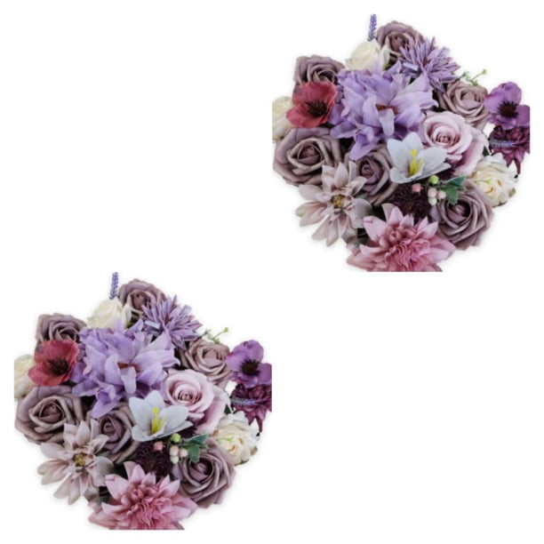 Ramo de flores artificiales Toystoory morado LH001 2piezas