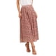 thumbnail image 1 of Falda Floral Inspire Chic para Mujeres 2026 A Línea de Cintura Alta Casual Boho Verano Midi Falda M Roja, 1 of 6
