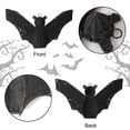 thumbnail image 3 of Woven Halloween Decorations – Halloween Rattan Bat, Black Hanging Bat Halloween Decoration, Halloween Woven Bat Decor, Rustic Woven Wicker Bat for Haunted House Party Home Garden Patio Wall Decor, 3 of 6