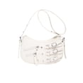 thumbnail image 1 of Bolso De Hombro Estético Mujer Cartera De Cuero De PU Mujer Citas Blanco, 1 of 9