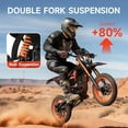 thumbnail image 5 of Electric Dirt Bike for Teens Adults, 4500W Peak Ebike, 60V 28.8AH with 50MPH & 60Miles Electric Mountain Bikes, 14"/12" off-Road Fat Tire E-Bike, Dual Hydraulic Brakes, Full Suspension, UL2849 by SGS, 5 of 9