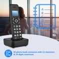 thumbnail image 5 of Cordless Phone with Answering Machine and Caller Call Waiting - 1.6 inch Backlight LCD, 3 Lines Screen Display, and 16 Language Support, 5 of 7