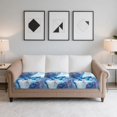 thumbnail image 7 of TSOVTHRID Couch Cushion Covers, Blue Butterfly Marble Texture Print Couch Cover Sofa Slipcover for Chair Cushions Washable Sofa Cushion Furniture Protector with Elastic Bottom, 24x24 Inch, 7 of 7