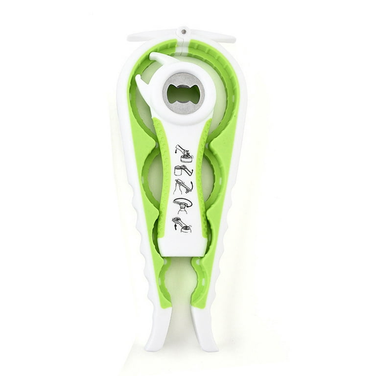 1pc Multifunction Can Opener, Solid Color Yellow Bottle Opener For Kitchen