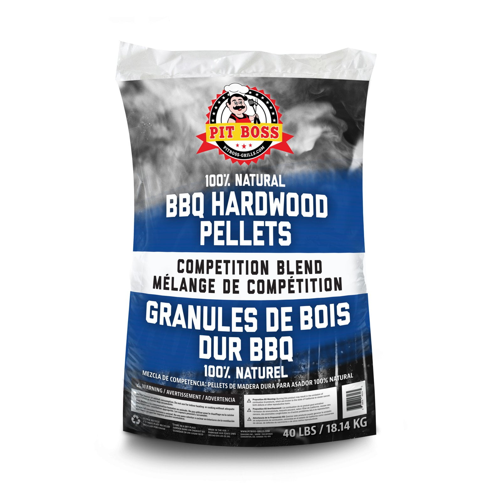 100% All-Natural Wood 2 Pack Pit Boss BBQ Wood Pellets Competition Blend,40 Lbs 