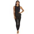 thumbnail image 4 of Everyday Yoga Blossom Solid Peplum Layering Muscle Tank, High Neck, Sleeveless, Casual (Women’s), 4 of 4
