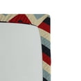 thumbnail image 2 of Ambesonne Chevron Fitted Sheet, Retro Abstract Stripes, Twin XL Size, Pale Blue Navy Blue, 2 of 2