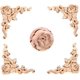 thumbnail image 5 of Tallas clásicas de madera en forma de rosa, decoraciones para muebles sin pintar, apliques ecológicos de madera de caucho duradero con patrones 3D para proyectos creativos de bricolaje, 5 of 5