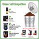 thumbnail image 5 of CAPMESSO - Copas K reutilizables para keurig: c&aacute;psulas de caf&eacute; recargables de acero inoxidable para cafetera Keurig 1.0, filtros de caf&eacute; mejorados de doble malla para, 5 of 8