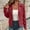 Wine, variant on Womens Jacquard Textured Chevron Moto Jacket Lapel Collar Slim Short Biker Coat with Zip Pockets Casual Outerwear Black XXL