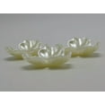 thumbnail image 3 of EOEMY 20 Ivory Acrylic Large Pearl Flower Beads Cap 38mm Center Hole Sewing Craft, 3 of 5