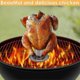 thumbnail image 2 of Chicken Roaster Poultry Rack Beer Can Chicken Holder Bbq Grill Oven-In stock, 2 of 3