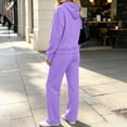 thumbnail image 7 of Zynoxe Womens Lounge Sets Casual Zip Up Long Sleeve Hoodies and Drawstring Sweatpants Matching Outfits Solid Color Two Piece Sweatsuits Sets with Pockets, 7 of 7