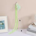 thumbnail image 2 of Cat Toy Wand Ribbon Interactive Creative Cat Teasing Wand Kitten Play Wand, 2 of 10