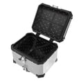 thumbnail image 1 of Motorcycle Top Box, Motorcycle Top Case Aluminum Alloy 45L Waterproof Rear Luggage Box with Quick Release Bottom Plate and Back Cushion for Store Helmet and Luggage, 1 of 7