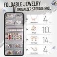 thumbnail image 6 of YOREPEK Large Travel Makeup Bag Organizer with 4 Removable Cases & 1 Jewelry Organizer Roll, Multiple Storage Pockets Cosmetic Bag Holds Toiletries/Skin Care/Hair Supplies/Brush, Black, 6 of 7