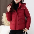 thumbnail image 6 of Xdegoge Womens Winter Jackets Puffy Zip Up Warm Hooded Quilted Jacket with Pockets Stand Collar Thick Casual Down Coats 2025 Trendy Outerwear Coat, 6 of 9