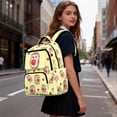 thumbnail image 6 of Pzuqiu Yellow Hedgehog Kids Backpack Schoolbag for Girls 17 Inch Lightweight Bookbags with Padded Straps Comfortable Breathable Soft Daypack for Students Travel Daily Use, 6 of 7
