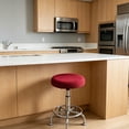 thumbnail image 1 of MTBLYS Funda redonda para taburete de bar con elástico protector de asiento para taburetes de cocina y mostrador|Tejido de imitación de seda con lazos elásticos para un ajuste seguro|fácil de limpiar, 1 of 6
