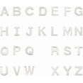 thumbnail image 1 of 52 colgantes de letras de acero inoxidable de la A a la Z, colgantes de metal plateado con letras mayúsculas del alfabeto., 1 of 8