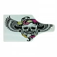 thumbnail image 1 of Gothic Cutting Board, Crazy Design Skull with Swirling Beard Hair and Wings, Decorative Tempered Glass Cutting and Serving Board, in 3 Sizes, by Ambesonne, 1 of 2