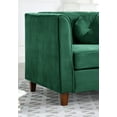 thumbnail image 4 of Uspridefurniture Arcola 55'' Velvet Rolled Arm Loveseat,Green, 4 of 5