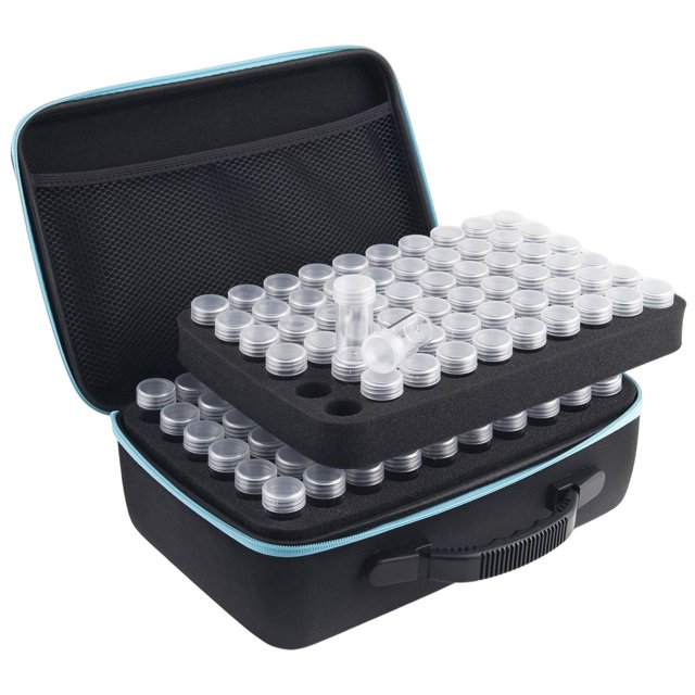 Estuche de almacenamiento de aceite esencial Caja de almacenamiento de contenedores a prueba de golpes de carcasa dura Esencial Azul jinwen Caja de aceite esencial