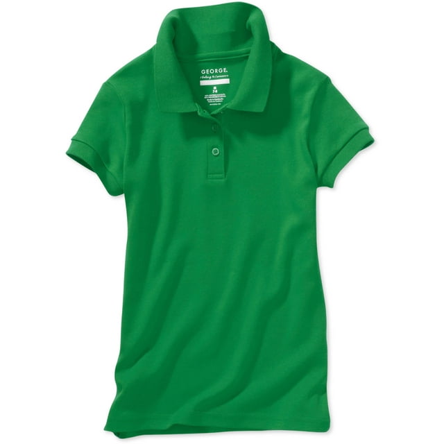 George Girls School Uniform Short Sleeve Polo Shirt with Scotchgard (Little Girls & Big Girls)