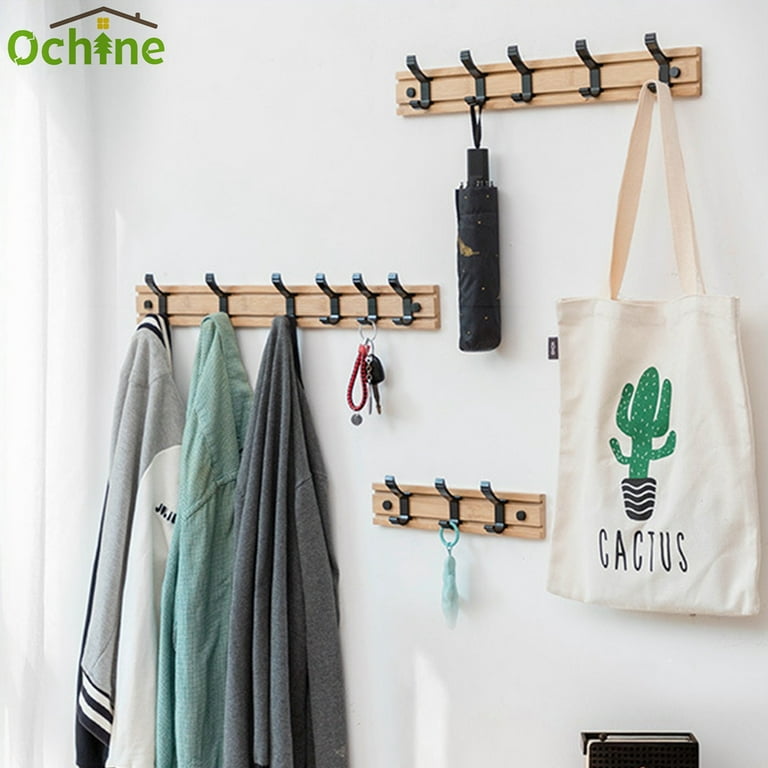 Ochine Heavy Duty Coat Hooks Hanger Sliding Hooks Wall mounted Coat Rack for Hanging Clothes