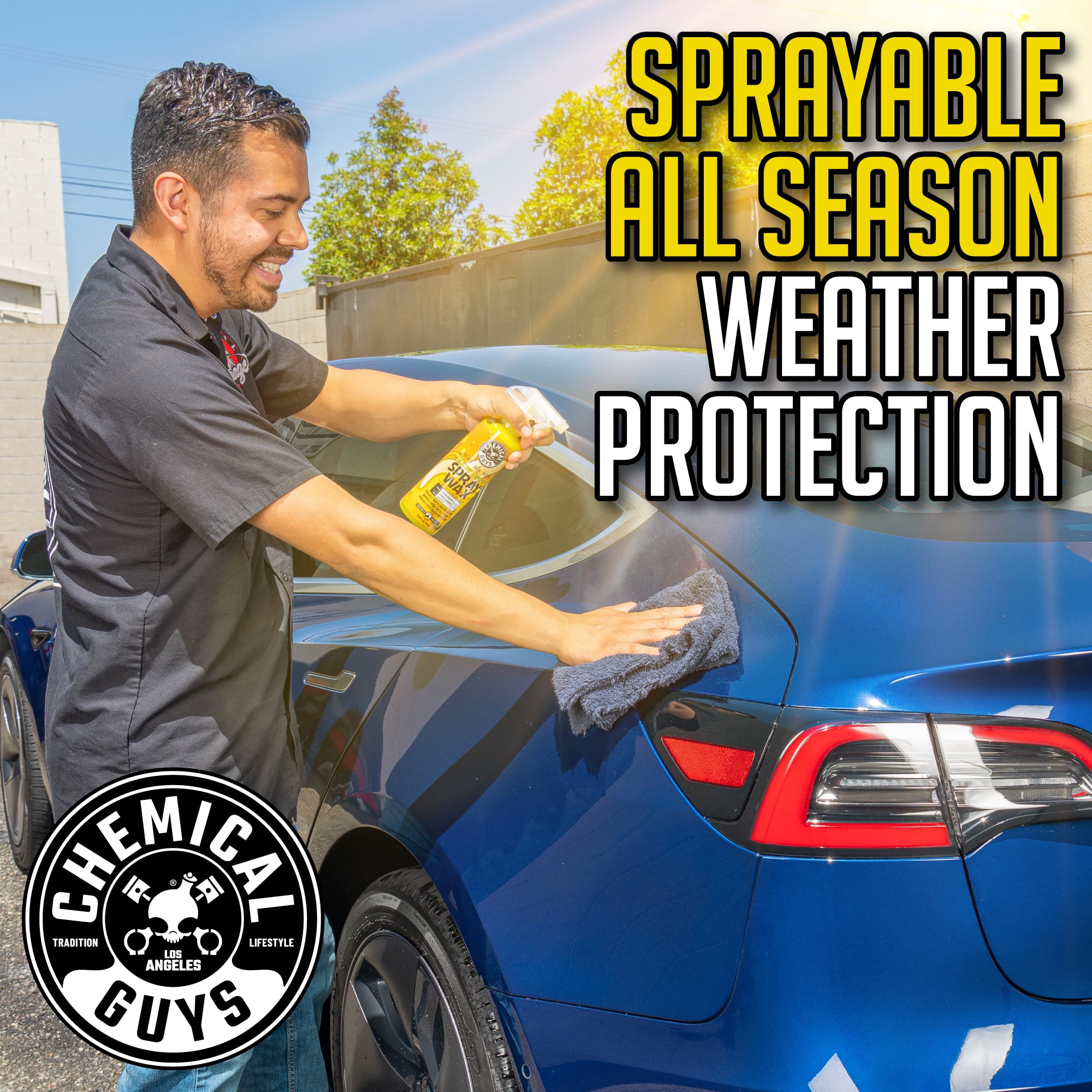  Chemical Guys Quickie Detail Bundle - Total Interior Cleaner &  Protectant, Blazin' Banana Spray Wax and Tire Kicker Tire Shine (3 16 oz  Bottles) : Automotive