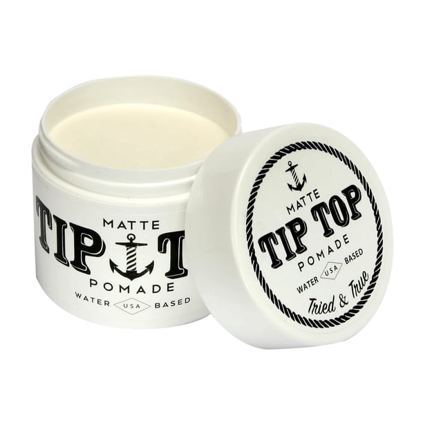 Pomada de fijación media a base de agua mate TipTop, 4.25 oz
