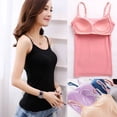 thumbnail image 4 of Women Tank Tops Female Camisole with Built in Bra Women Padded Bra Top Vests S-XL, 4 of 7