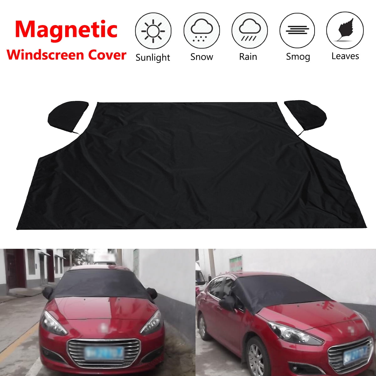 SCITOO Universal Full Car Cover Waterproof All Weather Anti Rain Snow Ice Waterproof Dustproof UV Outdoor Fit for 156