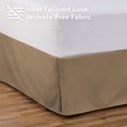 thumbnail image 5 of Tailored Bed Skirt - 18 inch Drop, Camel, Full Bedskirt with Split Corners (Available in 14 Colors) Blissford, 5 of 7