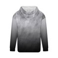 thumbnail image 3 of MELDVDIB Mens Hoodies Gradient Printed Fashion Casual Oversized Hooded Sweatshirts Fall Winter Long Sleeve Pullover Tops with Pocket Gray 3XL, 3 of 4