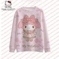 thumbnail image 4 of Hello Kitty Chandail Col Rond Imprimé Automne Manches Longues Dessin Animé Décontracté, 4 of 7