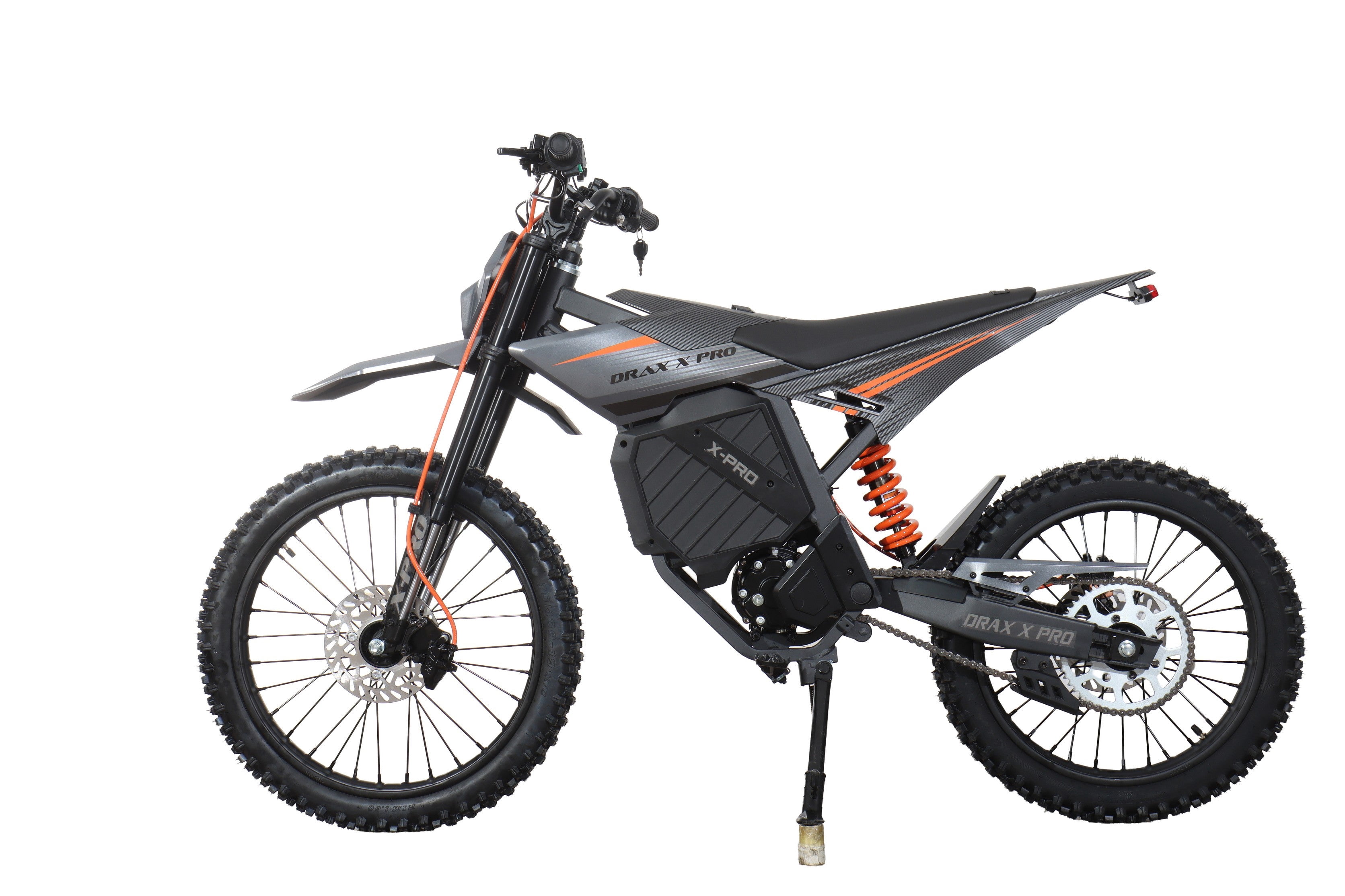 X-Pro Drax X Pro 5000W Electric Dirt Bike for Teens & Adults, 72V 30Ah Removable Battery Off‑Road E‑Bike Motorcycle, Adjustable 3 Speed Modes with 19"/17" Wheels