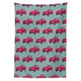 thumbnail image 3 of Ambesonne Cars Tablecloth Rectangular Table Cover, Retro Vehicle from Sixties, 60"x84", Pink Slate Blue, 3 of 4