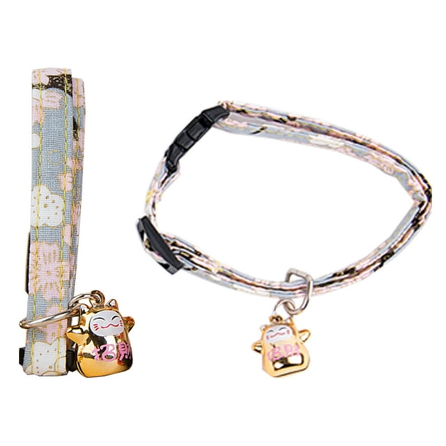 Collier pour Animal Ajustable Imprimé Créatif Collier pour Chaton Boucle de Sécurité Collier pour Chat